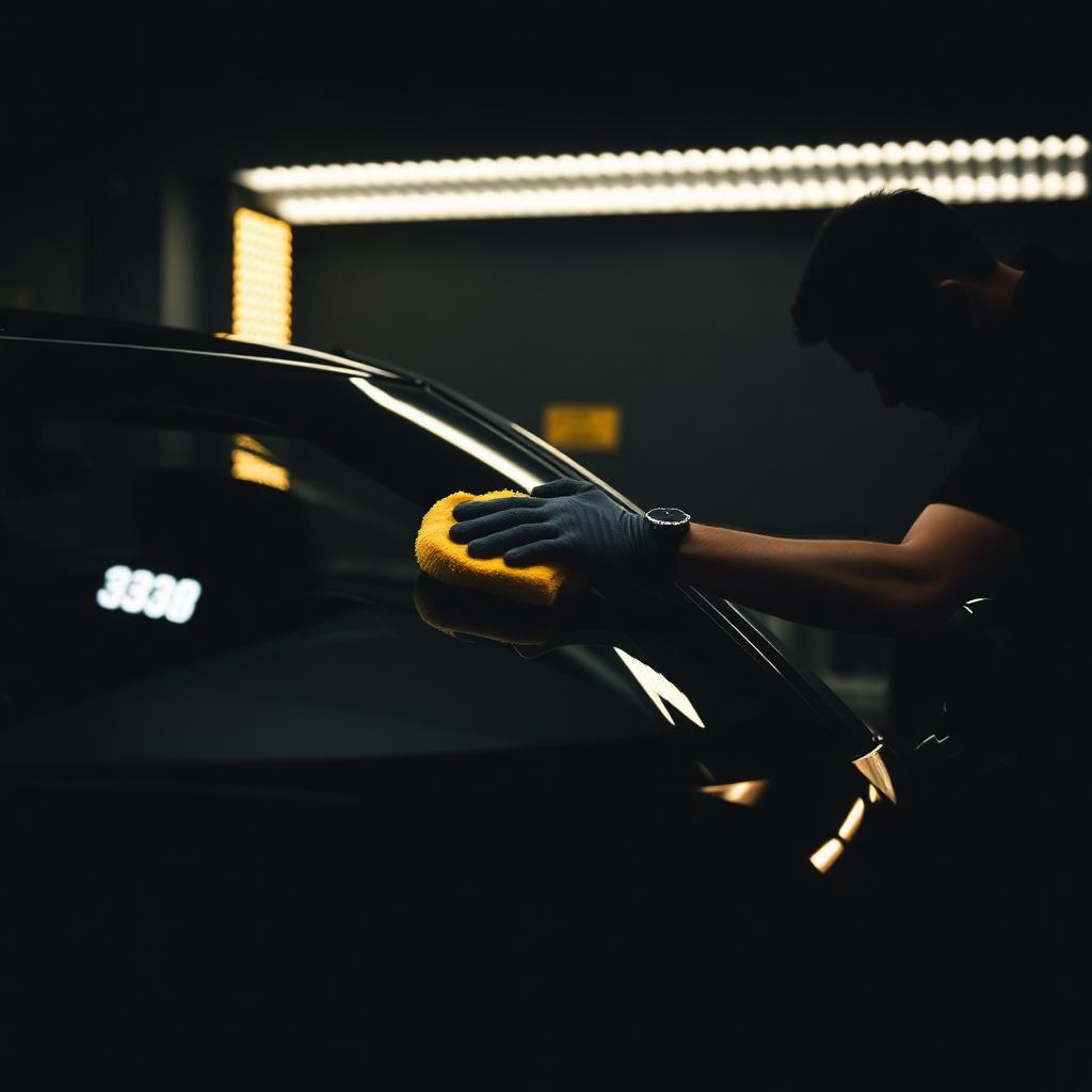 Meticulous car detailing work